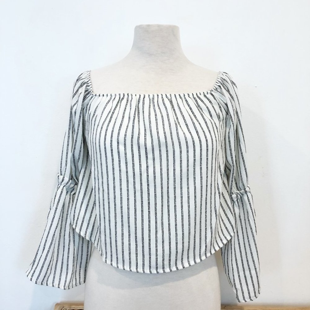 Altar'd State Off Shoulder Ruffle Top Blouse - Picture 4 of 8